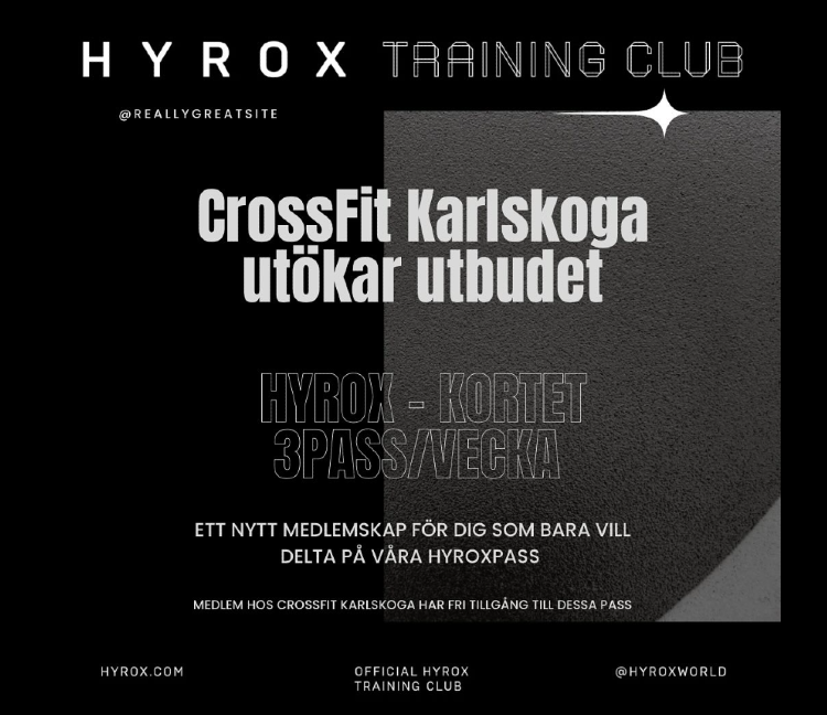 Nu utökar vi utbudet med HYROX!